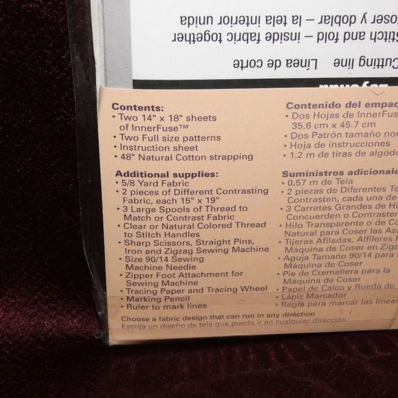 Dritz Gardening Tote Kit Cut and Sew - Picture 3 of 3